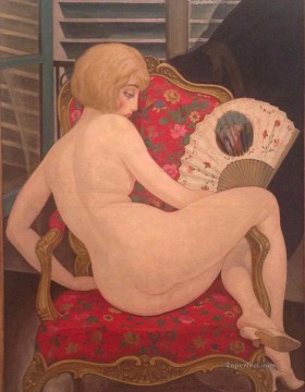ゲルダ・ウェゲナー Painting - ゲルダ・ウェゲナー椅子に座るデンマークの少女リリ